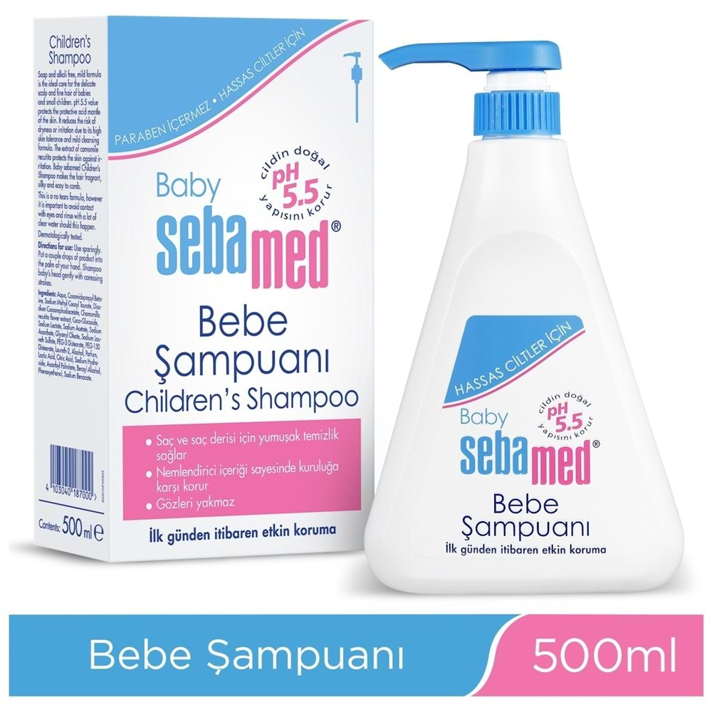 Sebamed Bebek Şampuanı 500ML Pompalı