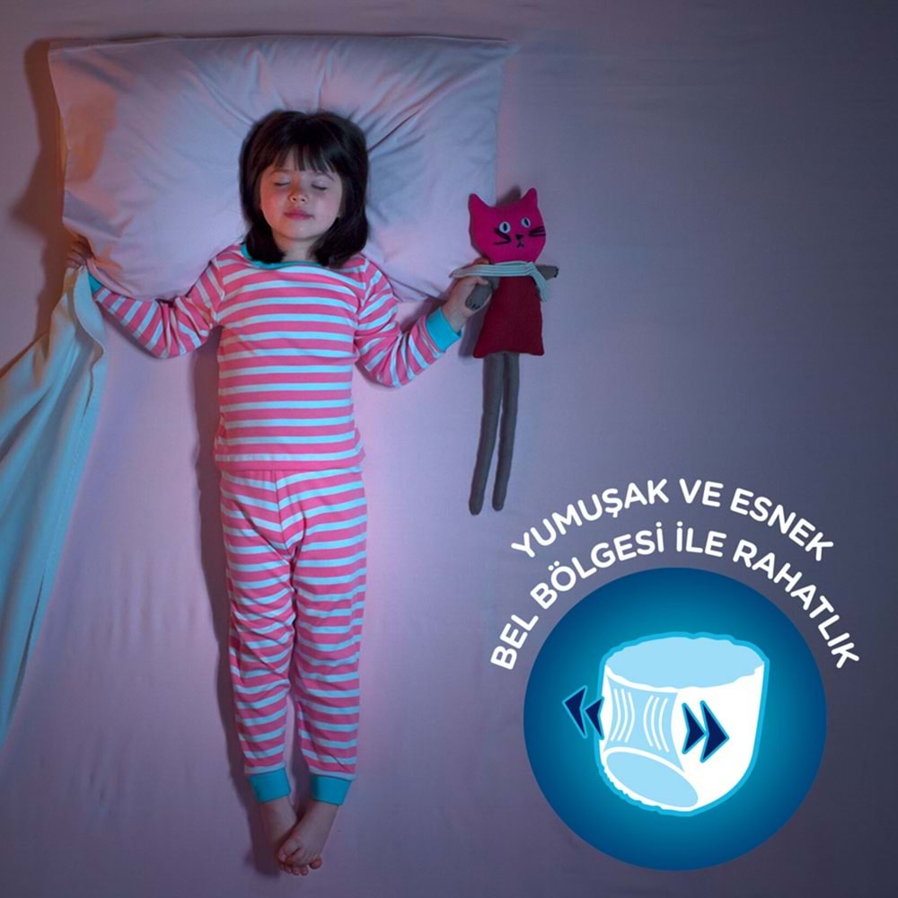 Drynites Emici Gece Külodu/Külot Bez Kız 4-7 Yaş (17-30KG) Large 10 Adet (Alt Islatmalara Karşı)