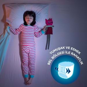 Drynites Emici Gece Külodu/Külot Bez Kız 4-7 Yaş (17-30KG) Large 10 Adet (Alt Islatmalara Karşı)