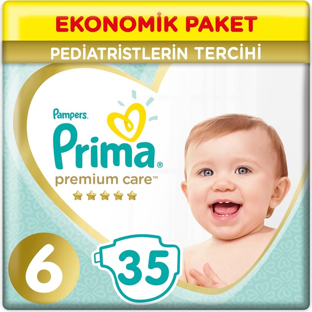Prima Premium Care Bebek Bezi Beden:6 (13+Kg) Extra Large 35 Adet Ekonomik Pk