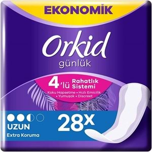 Orkid Günlük Ped Ekstra Koruma Uzun 28 Adet Ekonomik Pk