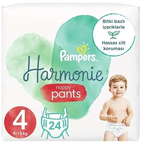 Prima Pampers Harmonie Pants Külot Bebek Bezi Beden:4 (9-15Kg) Maxi 24 Adet Ekonomik Pk