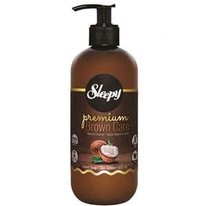 Sleepy Sıvı Sabun Premium 500ML Brown Care Serisi(Doğal Badem/Hindistan Cevizi/Argan)