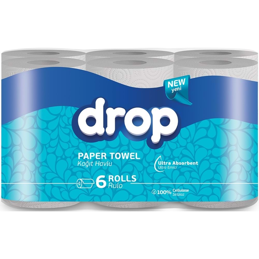 Drop Kağıt Havlu Çift Katlı (6 Lı Pk)