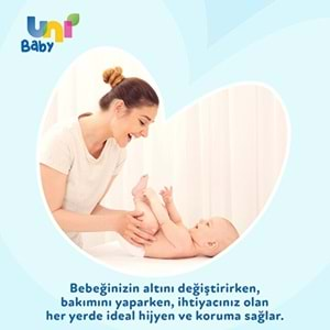 Uni Baby Bebek Bakım Örtüsü 60*60CM (İç Adet 10) Tekli Pk