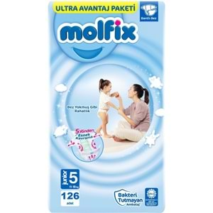 Molfix Bebek Bezi Beden:5 (11-18Kg) Junior 126 Adet Ultra Avantaj Pk