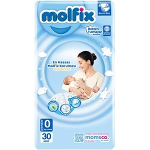 Molfix Bebek Bezi Beden:0 (0-3KG) Prematüre 30 Adet Ekonomik