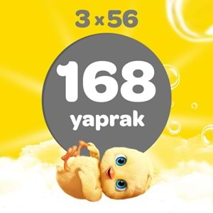 Dalin Islak Havlu Mendil Klasik 56 Yaprak 3 Lü Pk (168 Yaprak) P.K