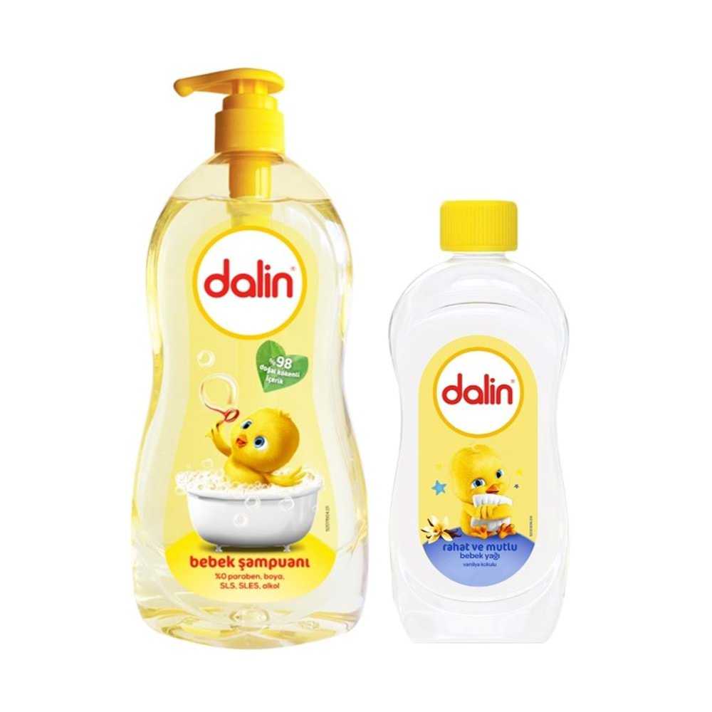 Dalin Bebek Şampuanı Klasik 700ML Pompalı + 100ML Bebek Yağı (Rahat ve Mutlu)