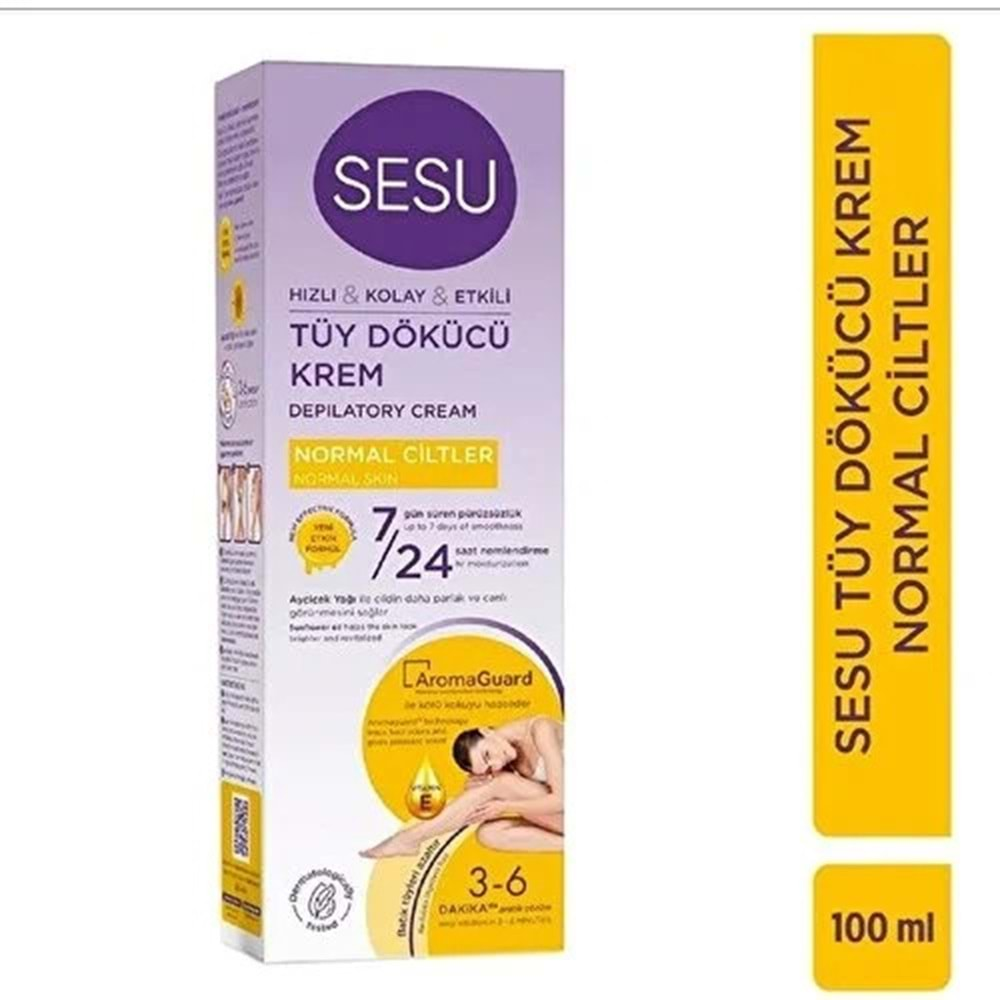 Sesu Tüy Dökücü Krem 100ML Normal Ciltler