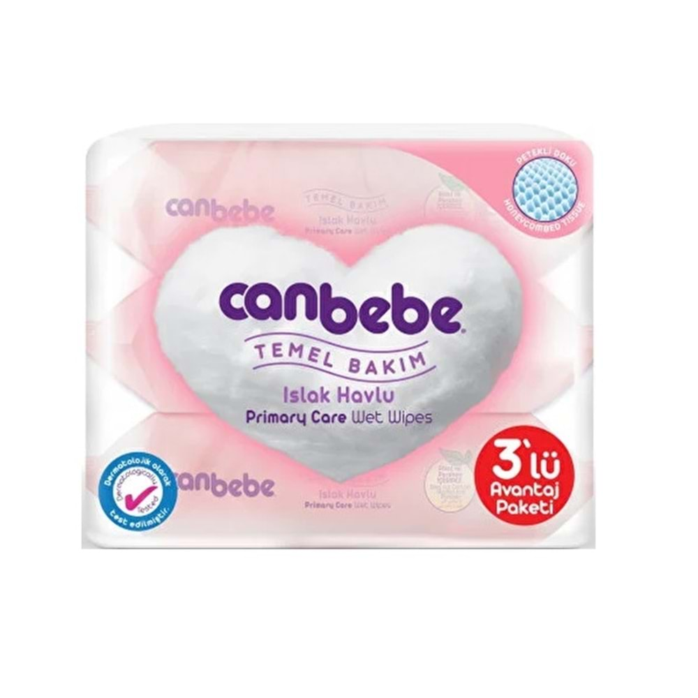 Canbebe Islak Havlu Mendil Temel Bakım 56 Yaprak (3 Lü PK) 168 Yaprak