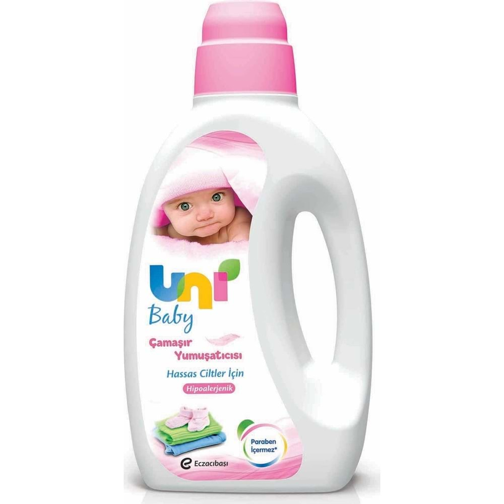 Uni Baby Çamaşır Deterjanı Sensitive 1500ML+Yumuşatıcı 1500ML Hassas/Hipoalerjenik Karma (2 Li Set)