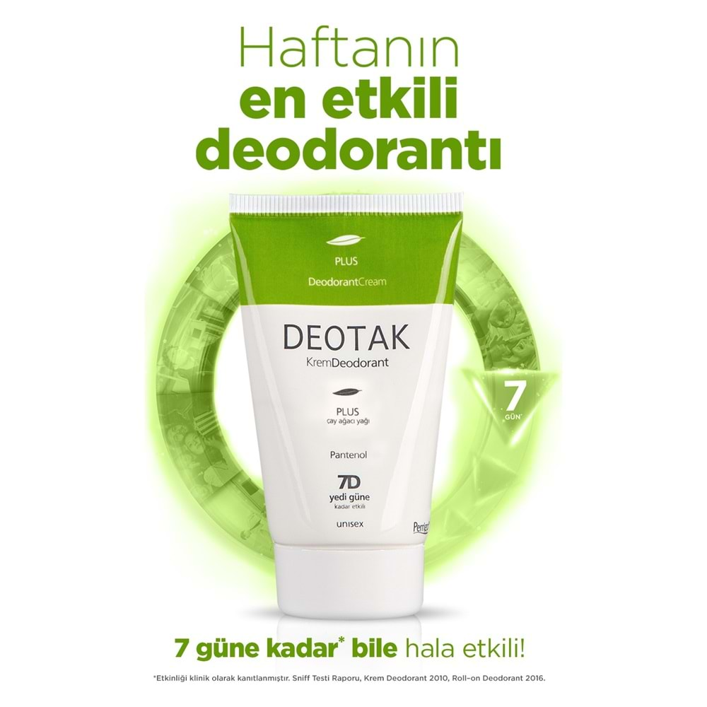 Deotak Krem Deodorant 35ML Plus (Çay Ağaçı Yağı)