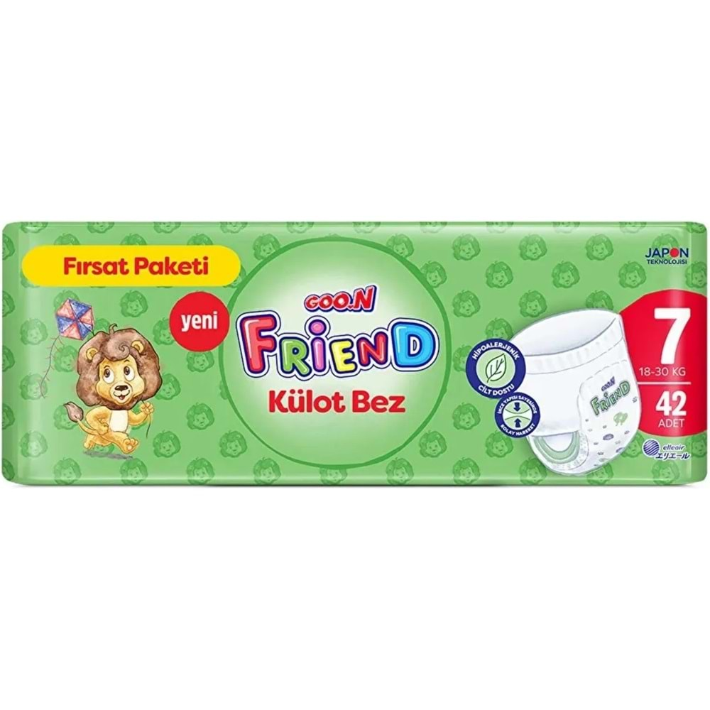 Goon Friend Külot Bebek Bezi Beden:7 (17-30KG) XX Large 42 Adet Fırsat Pk