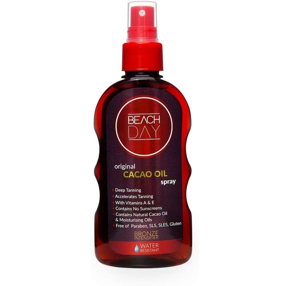 Beach Day Bronzlaştırıcı Caco Oıl Kakao Yağ 150ML Sprey