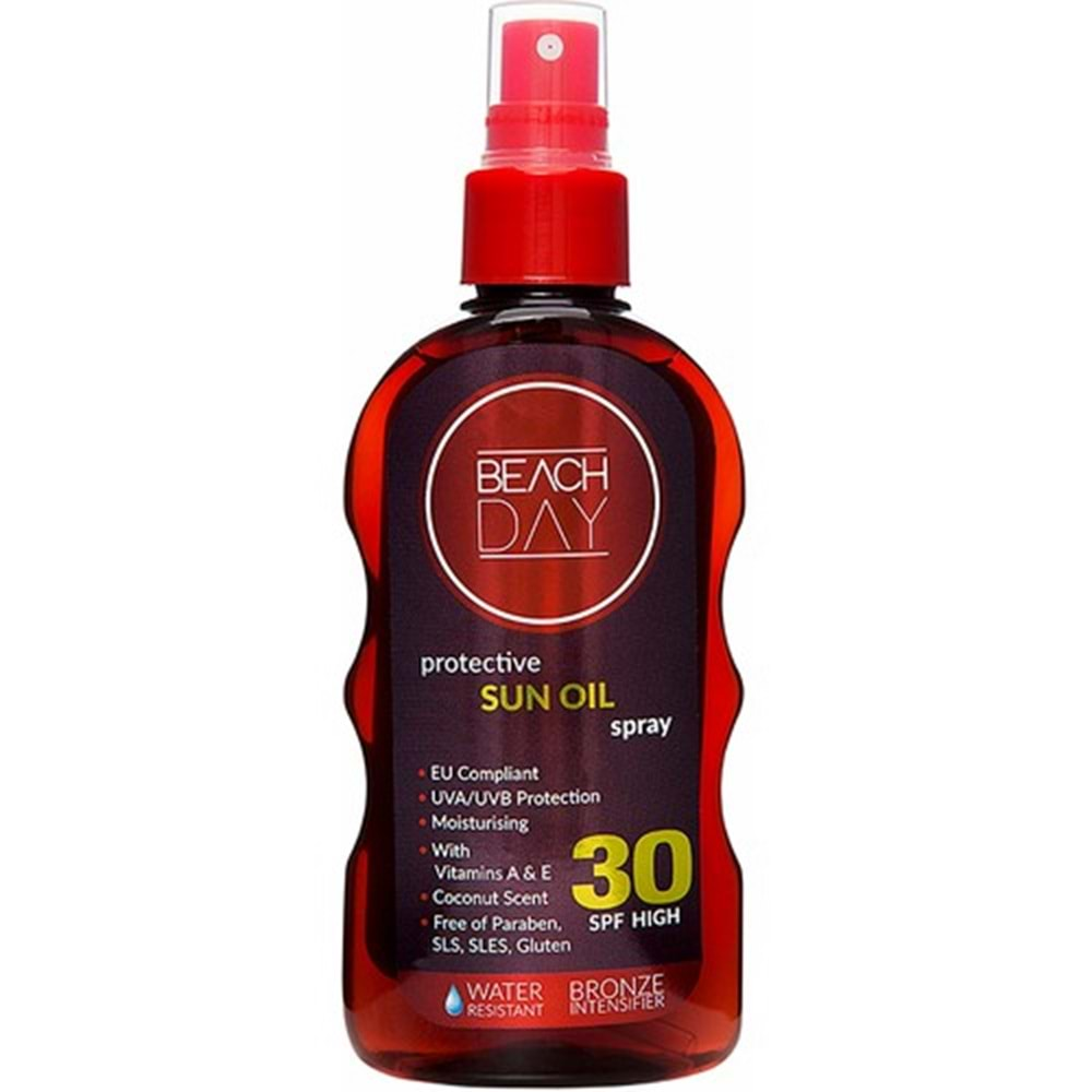 Beach Day Bronzlaştırıcı & Koruyucu Yağ Sun Oıl 30F 150ML Sprey