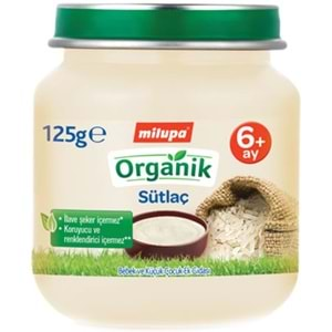 Milupa Kavanoz Maması Organik Püre 125GR Sütlaç