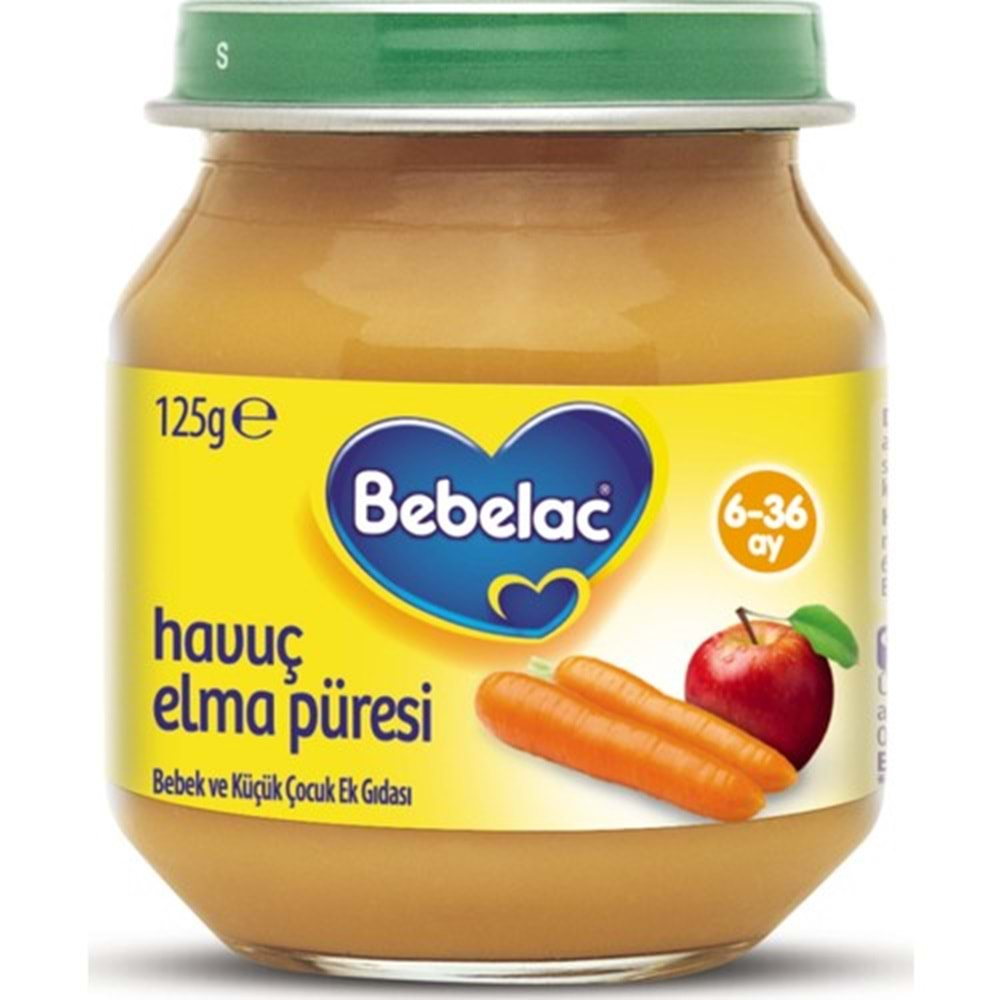 Bebelac Kavanoz Maması Püre 125Gr Havuç Elma