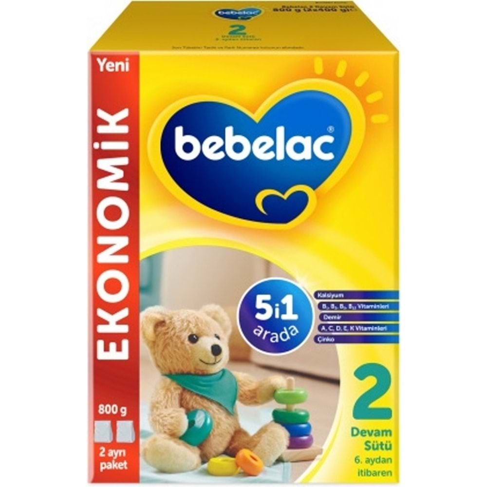 Bebelac 800GR No:2 Devam Sütü (6-12 Ay)