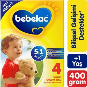 Bebelac 400GR No:4 Devam Sütü (1+ Yaş)