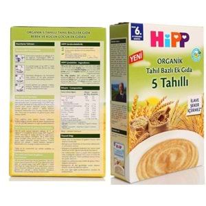 Hipp Organik 5 Tahıllı Kaşık Maması 200Gr