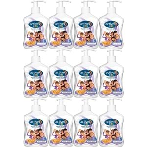 Activex Antibakteriyel Sıvı Sabun Hassas/Sensitive 300ML Pompalı (Rafadan Tayfa Serisi) (12 Li Set)