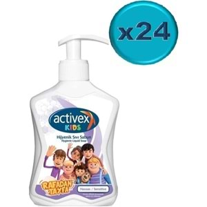 Activex Antibakteriyel Sıvı Sabun Hassas/Sensitive 300ML Pompalı (Rafadan Tayfa Serisi) (24 Lü Set)