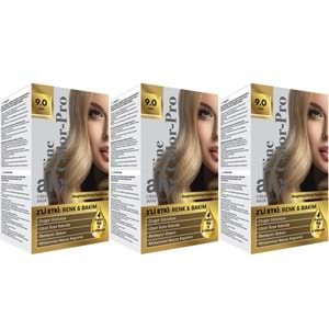 Alix 50ML Kit Saç Boyası 9.0 Sarı (3 Lü Set)