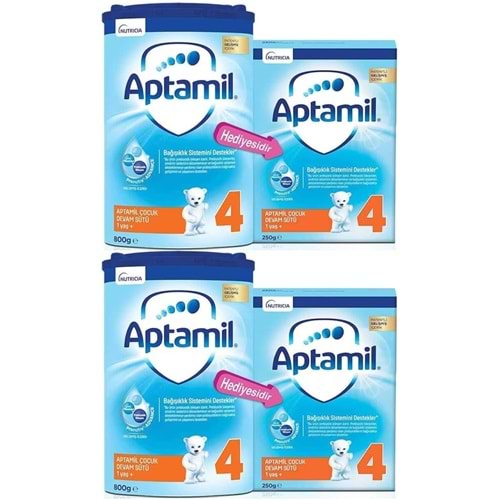 Nutrıcıa Aptamil 800GR+250GR:1050GR Devam Sütü No:4 (1 Yaş ve Üzeri) Avantaj Pk (2 Li Set)