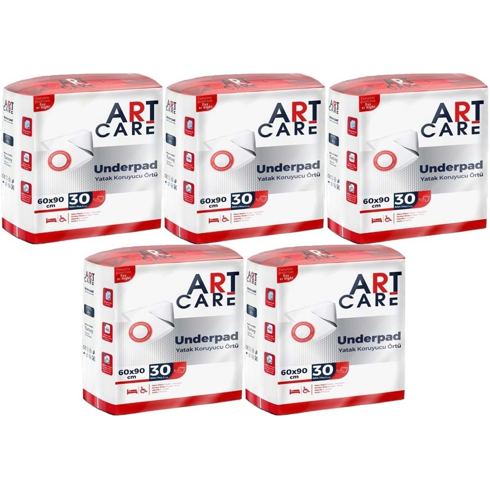 Art Care Hasta Yatak Koruyucu 60*90CM 150 Adet (5PK*30)