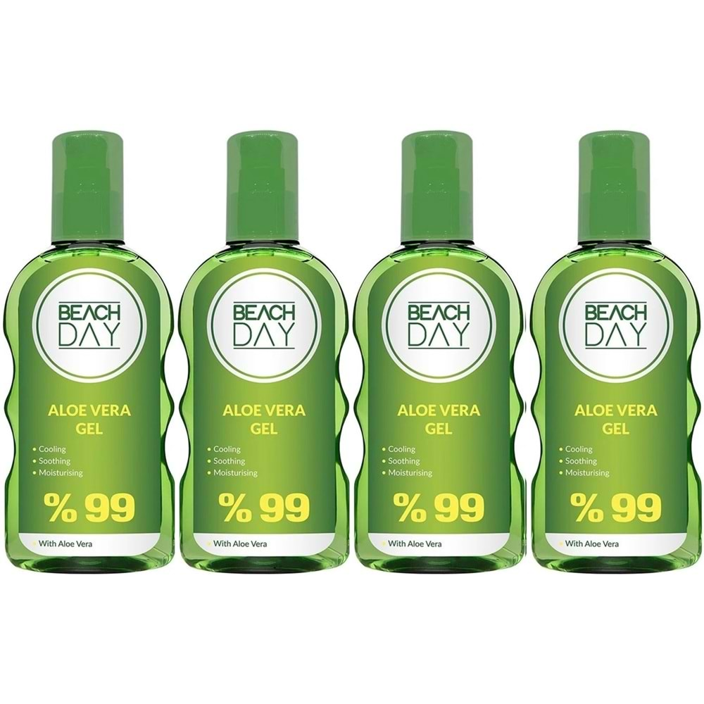 Beach Day %99 Aloe Vera Jel 150ML (4 Lü Set)