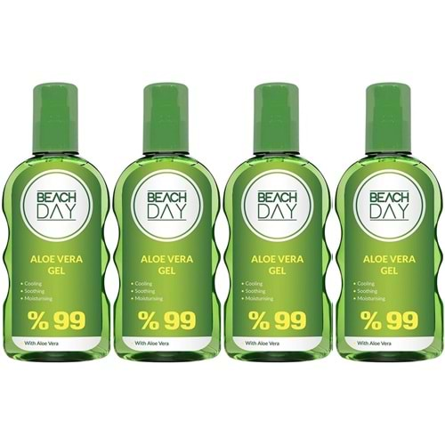 Beach Day %99 Aloe Vera Jel 150ML (4 Lü Set)