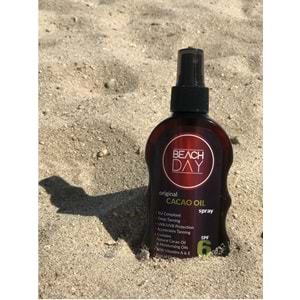 Beach Day Bronzlaştırıcı Cacao Oıl Kakao Yağ Hindistan Cevizi Suya Dayanıklı 6F 150ML Sprey (2 Li Set)