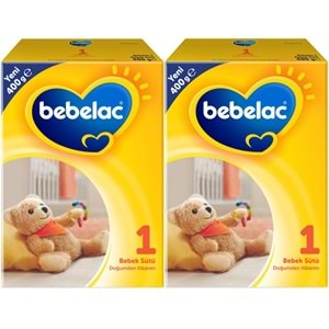 Bebelac 400GR No:1 Bebek Sütü (0-6 Ay) Doğumdan İtibaren (2 Li Set)