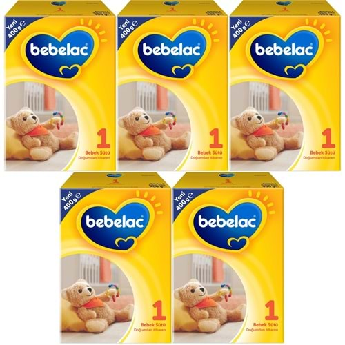 Bebelac 400GR No:1 Bebek Sütü (0-6 Ay) Doğumdan İtibaren (5 Li Set)