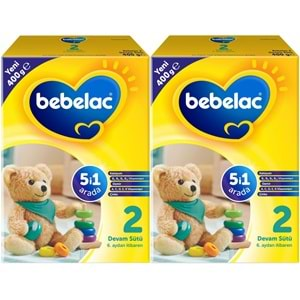 Bebelac 400GR No:2 Devam Sütü (6-9 Ay) (2 Li Set)