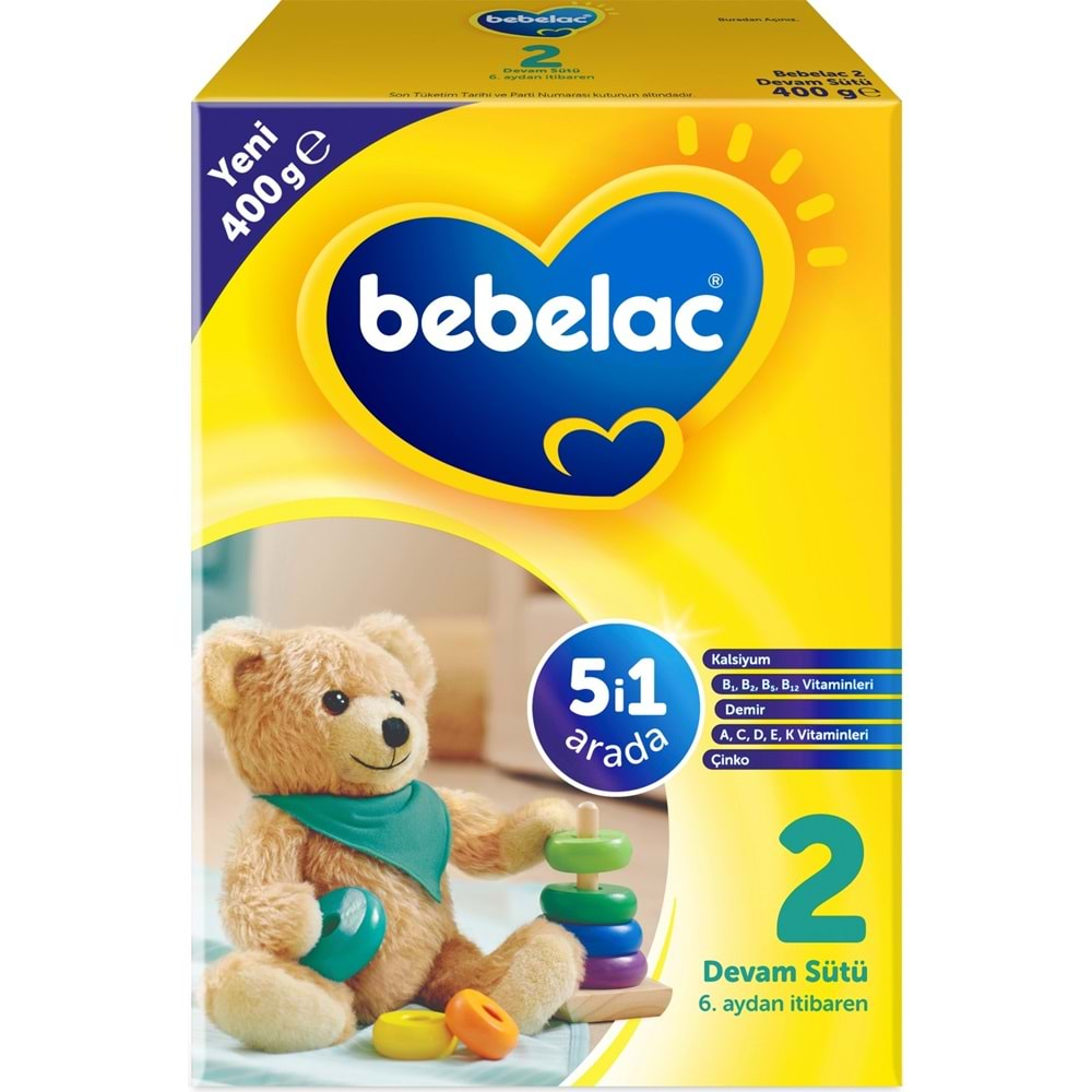 Bebelac 400GR No:2 Devam Sütü (6-9 Ay) (4 Lü Set)