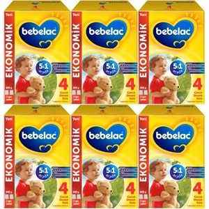 Bebelac 800GR No:4 Devam Sütü (1+ Yaş) (6 Lı Set)