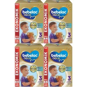 Bebelac Gold 800GR No:3 Devam Sütü (1+ Yaş) (4 Lü Set)