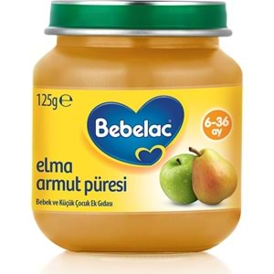 Bebelac Kavanoz Maması Püre 125GR Elma Armut (2 Li Set)