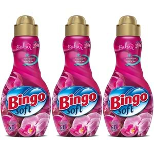 Bingo Soft Çamaşır Yumuşatıcı Konsantre 1440ML Bahar (3 Lü Set)