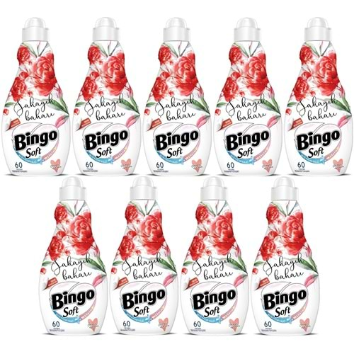 Bingo Soft Çamaşır Yumuşatıcı Konsantre 1440ML Şakayık Baharı (9 Lu Set)