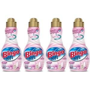 Bingo Soft Çamaşır Yumuşatıcı Konsantre 1440ML Mutlu Yuvam (4 Lü Set)