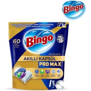 Bingo Akıllı Kapsül Pro Max Bulaşık Makinesi Deterjanı Tableti 240 Adet Limon Kokulu (4PK*60)