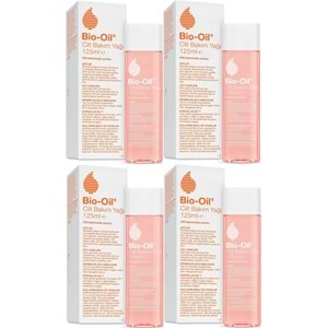 Bio-Oil Çatlak Oluşumunu Önleyici Cilt Bakım Yağı 125ML (Yeni Formül) (4 Lü Set)