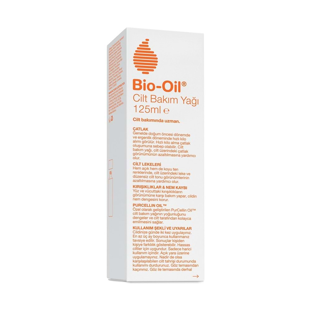 Bio-Oil Çatlak Oluşumunu Önleyici Cilt Bakım Yağı 125ML (Yeni Formül) (4 Lü Set)