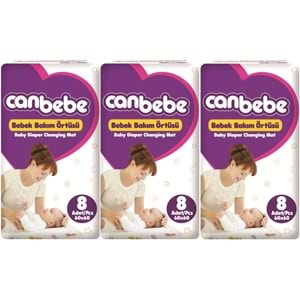 Canbebe Bebek Bakım Örtüsü Alt Açma 24 Adet (3Pk*8)