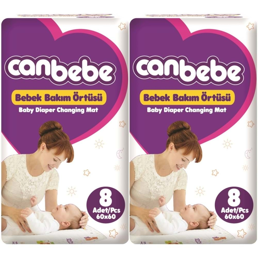 Canbebe Bebek Bakım Örtüsü Alt Açma 16 Adet (2Pk*8)