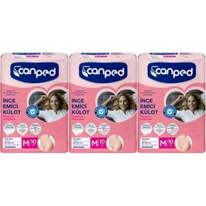 Canped Külotlu Mesane Pedi - İnce Emici Külot Orta/Medium 30 Adet (3Pk*10)