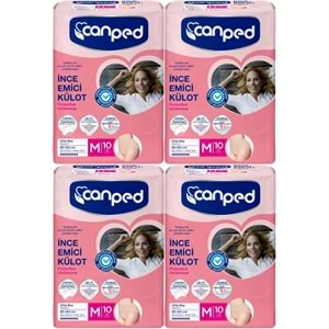 Canped Külotlu Mesane Pedi - İnce Emici Külot Orta/Medium 40 Adet (4Pk*10)